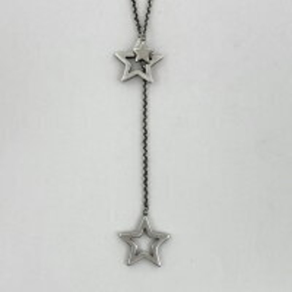 Tiffany Co Star Lariat Necklace Sterling Silver